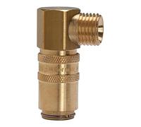 RIEGLER 107922-270.26 - Acoplamiento de temperamento DN 6 con AG, con válvula de cierre, G 1/4 90°, 1 unidad