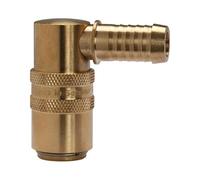 RIEGLER 107955-280.03 - Acoplamiento de temperamento DN 9, espiga de 13 mm, válvula de cierre, boquilla de 90°, 1 unidad
