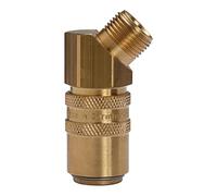 RIEGLER 107962-280.24 - Acoplamiento de temperamento DN 9 con AG, con válvula de cierre, G 3/8 45°, 1 unidad