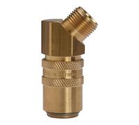 RIEGLER 107969-280.34 - Acoplamiento de temperamento DN 9 con conexión de rosca exterior, G 3/8 45°, 1 unidad