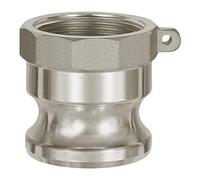 RIEGLER 108069-1117.112 Kamlok Conector de acoplamiento rápido con IG, tipo A, aluminio, G 1 1/2, 1 unidad