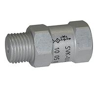 RIEGLER 108426-SVK 1426 - Válvula de flujo AG o de aluminio, asiento esférico, pu = -0,3 bar l/min 2,9, 1 unidad