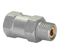 RIEGLER 108430-SVKG 1229 Válvula de flujo AG u, aluminio, asiento esférico. Pu = -0,3 bar l/min 8,1, 1 unidad