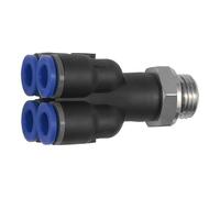 RIEGLER 109785-216.018-4 - Distribuidor múltiple (4 velocidades, giratorio, G 1/8 a 4 mm de diámetro, 1 unidad)