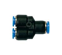 RIEGLER 109854-141.006 - Conector en Y "Serie azul", reductor, diámetro de manguera 1 x 6/2 x 4, 1 unidad