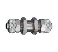 RIEGLER 110526-12.500-8 - Rosca de unión de mamparo, M12 x 1,0, para manguera de 8/6 mm, latón vern, 1 unidad