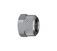 RIEGLER 110643-16.008-6.926 Tuerca de unión, M8 x 0,75, para manguera de 6/4 mm, SW 8, MS vern, 1 unidad