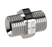 RIEGLER 111678-252 B/1-ES Boquilla de doble rosca, G 1/8 a, G 3/8 a, SW 19, acero inoxidable 1.4571, 1 unidad