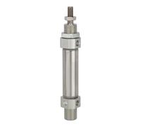 RIEGLER 114889-11.DM.32075 MI - Cilindro redondo (doble acción, diámetro de pistón 32, carrera 75, G 1/8, 1 unidad)
