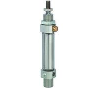 RIEGLER 114991-11.EM.32050 MSI - Cilindro redondo de acción simple, diámetro de pistón 32, carrera 50, G 1/8, 1 unidad