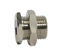RIEGLER 115521-232.04-N-E - Tornillo de mamparo "value line", M28 x 1,5 a, G 1/2 i, MS vern, 1 unidad