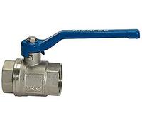 Riegler 115717 Válvula de bola "línea de válvula", palanca de mano azul, IG/IT, G 1 1/2