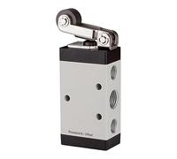 RIEGLER 115958-511.2100 - Válvula de 5/2 vías accionada mecánicamente, M5, palanca de rodillos, G 1/8, 1 unidad