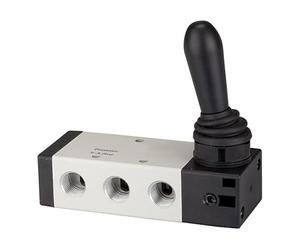 RIEGLER 115970-514.2002 - Válvula de 5/3 vías, accionamiento manual «4H» medio cerrado G1/4, 1300 l/min, 1 unidad