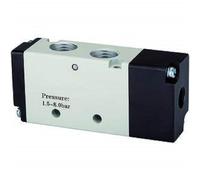 RIEGLER 116053-516.4001 - Válvula neumática (5/2 vías, 4 A, monoestable, G 1/8, 500 l/min, 1 unidad)