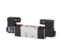 RIEGLER 116141-517.2204 - Válvula electropneu, 5/2 vías, 4 V, bista, G1/4, 24 VDC, 1300 l/min, 1 unidad