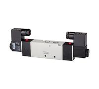 RIEGLER 116167-517.3202 - Válvula electropneum, 5/3 vías, centro entl, G 1/8, 24 VDC 550 l/min, 1 unidad