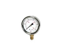 RIEGLER 116310-709-CDE Glyzerinmano «Pressure Line» G 1/4 inferior, 0-25,0 bar/360 psi, Ø63, 1 unidad