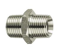 RIEGLER 125713-252.409-ES Boquilla de doble rosca, R 2 1/2 a, R 2 1/2 a, SW 78, ES 1.4571, 1 unidad