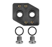 RIEGLER 131434-NAP - Placa adaptadora para válvulas de asiento inclinado G 1/2 - G 2, 1 unidad