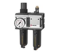 RIEGLER 133126-CL 45 M-SR-10 - Unidad de mantenimiento (2 piezas, con recipiente metálico, BG 4, G 1, 1 unidad)