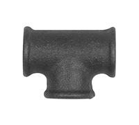 RIEGLER 133674-TFT 130-10-S - Pieza en T (130, 3 Rp 1 i, hierro maleable negro, 1 unidad)