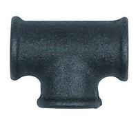 RIEGLER 133677-TFT 130-20-S - Pieza en T (130, 3 Rp 2 i, hierro maleable negro, 1 unidad)