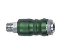 RIEGLER 134075-249.05-S - Acoplamiento de seguridad NW7,8, Bi-Tec, MS vern, R 3/8 AG, 2050 l/min, 1 unidad