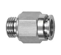 RIEGLER 135066-844.014-12 ES Racor recto G 1/4 a, tubo exterior Ø12, ES 1.4404, 1 unidad