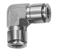 RIEGLER 135266-848.012 ES - Conector en L para manguera, diámetro exterior 12, acero inoxidable 1.4404, 1 unidad