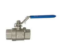 RIEGLER 135356-397.06 - Válvula de bola de acero inoxidable, 2 piezas, longitud según DIN 3202-M3, G 1 1/4, 1 unidad