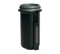 RIEGLER 135864-MS 45 NS - Recipiente de metal con tubo de visión, incluye junta tórica, sin válvula de drenaje, 1 unidad