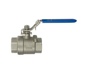 RIEGLER 135893-3395.02 - Válvula de bola de acero inoxidable, 2 piezas, rosca interior/interior, G 3/8, DN 12,5, 1 unidad