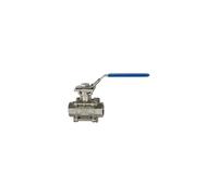 RIEGLER 135916-3390.07 - Válvula de bola de acero inoxidable, 3 piezas, longitud según DIN 3202-M3, G 1 1/2, 1 unidad