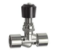 RIEGLER 136230-210.89-N - Válvula de aguja MS vern, para montaje en panel de control, IG/IG, Rp 1/8, DN 4, 1 unidad