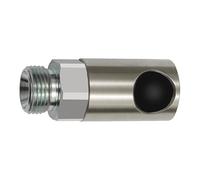 RIEGLER 141930-406.11-ES - Conector de seguridad con botón de presión (NW 6, ISO 6150 C, ES, G 1/8 AG, 1 unidad)