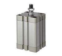 RIEGLER 15.DMA.100150 Serie ACE - Cilindro compacto, doble acción con imán, pistón de 100 mm, carrera de 150 mm, conector G de 1/8", M16 x 1,5, barras de pistón
