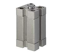 RIEGLER 15.DMI.100050 Serie ACE - Cilindro compacto, doble acción, IG, imán, pistón de 100 mm, 50 mm, conector G de 1/8", M12 x 1,75, barras de pistón