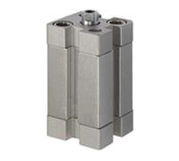 RIEGLER 15.EMI.100025 Serie ASE - Cilindro compacto, efecto sencillo, empotrado sin presión con imán, rosca interior, pistón de 100 mm, 25 mm, conector G de 1/8", barra de pistón M12 x 1,75
