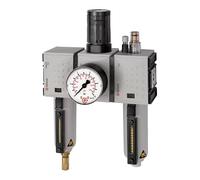 RIEGLER 152690-FU 633-M FUTURA - Unidad de mantenimiento (3 piezas, MBeh., BG1, G 1/4, 0,5-8 bar, VA, 1 unidad)