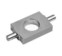 RIEGLER 156769-453.112 - Fijación central (ISO 6432, diámetro del pistón 8-10, acero galvanizado, 1 unidad)