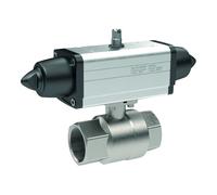 RIEGLER 351.313-1 - Válvula de bola (latón, accionamiento neumático según NAMUR, efecto sencillo, Rp 1 1/2)