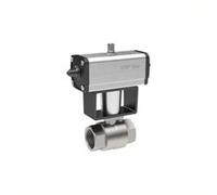 RIEGLER 351.512-1 - Válvula de bola (acero inoxidable, accionamiento neumático según NAMUR, doble acción, Rp 1 1/4)