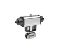 RIEGLER 351.520-2 - Válvula de bola (acero inoxidable, accionamiento neumático según NAMUR, efecto sencillo, Rp 3/4)