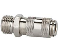 RIEGLER Acoplamiento de cierre rápido 156204-243.08/1-ES-E NW 2,7, acero inoxidable 1.4305, M5 AG, 1 unidad.