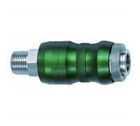 RIEGLER Acoplamiento de seguridad 134076-249.07-S NW7,8, Bi-Tec, MS vern., R 1/2 AG, 2050 l/min, 1 unidad