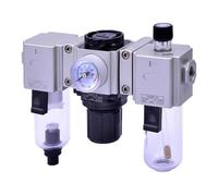 RIEGLER GAFRL 05 GA -mini - Unidad de mantenimiento (3 piezas) PC, BG 200, G1/4, 1.5-9 bar, HA.