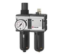 RIEGLER Multifix 133123-CL 44 S-10 - Unidad de mantenimiento (2 piezas, cesta protectora, BG4, G3/4, 1 unidad)