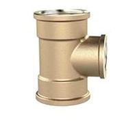 RIEGLER TRED101210MSIG - Reductor en T (latón, 3 roscas internas, 2 roscas hembra G 1", salida de rosca G 1/2", presión de funcionamiento de 16 bares)