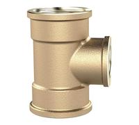 RIEGLER TRED103410MSIG - Reductor en T (latón, 3 roscas interiores, 2 roscas hembra G de 1", salida de rosca G de 3/4", presión de funcionamiento de 16 bares)